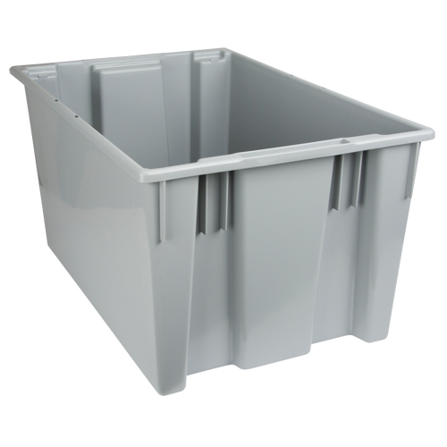 Contenants Stack & Nest, 15" x 29,5" x 19,5", Gris Helyx Safety & Industrial Supplies
