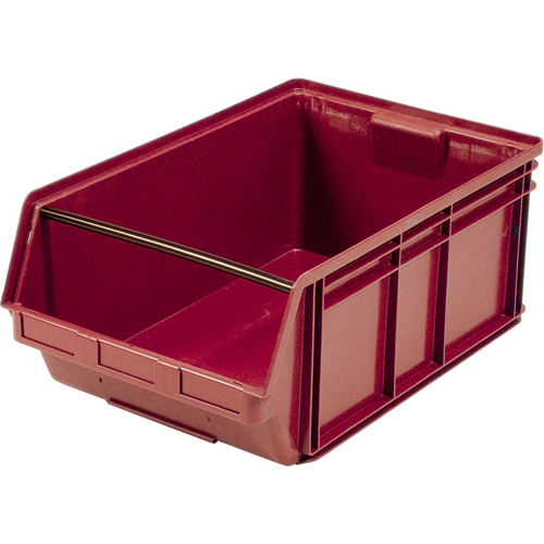 Contenants g&eacute;ants empilables, 18,375" la x 29" p x 11,875" h, Rouge Helyx Safety & Industrial Supplies