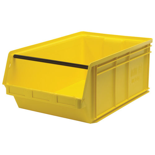 Contenants g&eacute;ants empilables, 18,375" la x 29" p x 11,875" h, Jaune Helyx Safety & Industrial Supplies