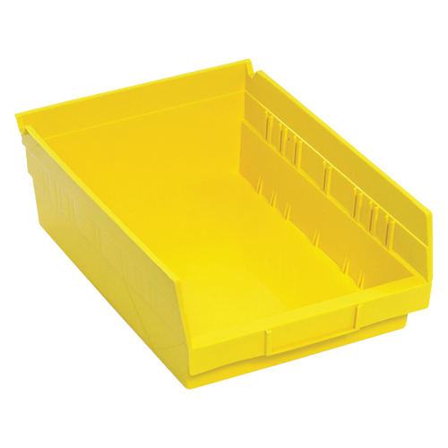 Bacs de rangement pour tablettes, 8-3/8" la x 4" H x 11-5/8" p, Jaune, Capacit&eacute; 30 lb Helyx Safety & Industrial Supplies