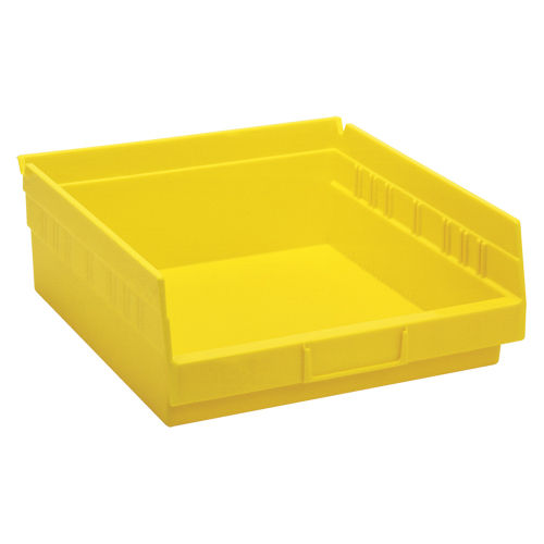 Bacs de rangement pour tablettes, 11-1/8" la x 4" H x 11-5/8" p, Jaune, Capacit&eacute; 30 lb Helyx Safety & Industrial Supplies
