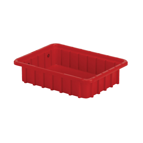 Contenants Divider Box, Poly&eacute;thyl&egrave;ne, 10,8" la x 8,3" p x 2,5" h, Rouge Helyx Safety & Industrial Supplies