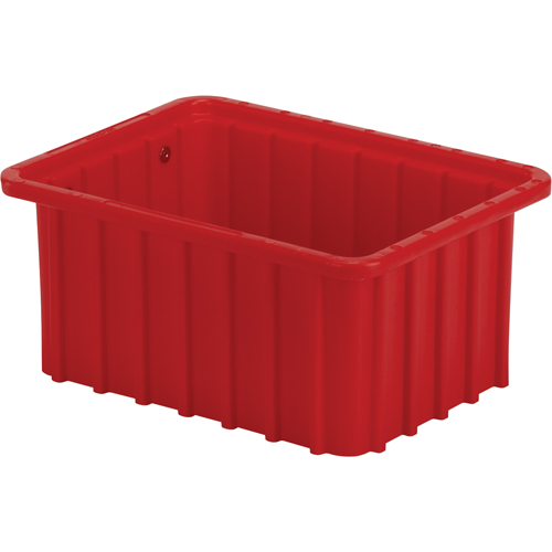 Divider Box, Polyethylene, 9.8" W x 7.3" D x 5" H, Red Helyx Safety & Industrial Supplies