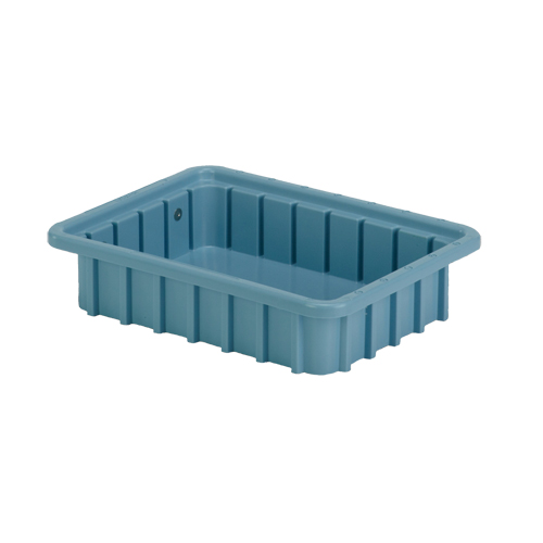 Contenants Divider Box, Poly&eacute;thyl&egrave;ne, 10,8" la x 8,3" p x 2,5" h, Bleu p&acirc;le Helyx Safety & Industrial Supplies