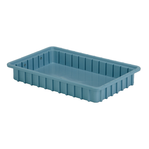 Contenants Divider Box, Poly&eacute;thyl&egrave;ne, 16,5" la x 10,9" p x 2,5" h, Bleu p&acirc;le Helyx Safety & Industrial Supplies