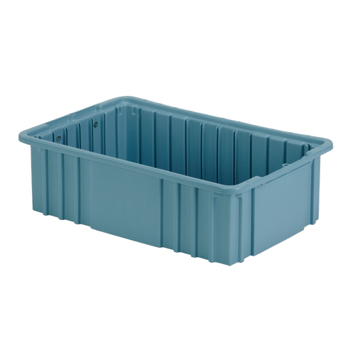 Contenant Divider Box, Poly&eacute;thyl&egrave;ne, 15,5" la x 9,9" p x 5" h, Bleu p&acirc;le Helyx Safety & Industrial Supplies