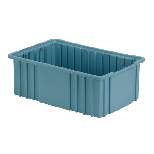 Contenant Divider Box, Poly&eacute;thyl&egrave;ne, 15,5" la x 9,9" p x 6" h, Bleu p&acirc;le Helyx Safety & Industrial Supplies