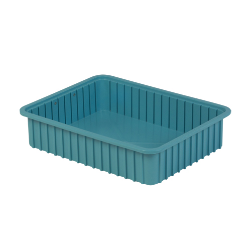 Contenants Divider Box, Poly&eacute;thyl&egrave;ne, 22,4" la x 17,4" p x 5" h, Bleu p&acirc;le Helyx Safety & Industrial Supplies