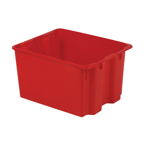 Contenants Stack-N-Nest Polylewton, 12" x 21" x 17", Rouge Helyx Safety & Industrial Supplies