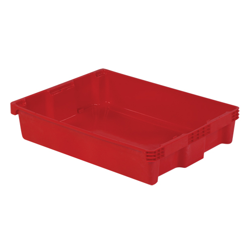 Contenants Stack-N-Nest Polylewton, 6,1" x 29,6" x 22,4", Rouge Helyx Safety & Industrial Supplies