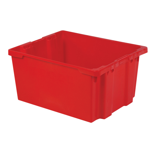 Contenants Stack-N-Nest Polylewton, 15,1" x 30,1" x 24", Rouge Helyx Safety & Industrial Supplies