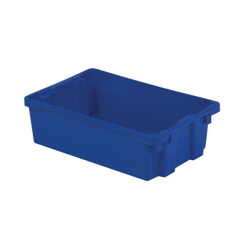 Contenants Stack-N-Nest Polylewton, 6,2" x 20,1" x 13", Bleu Helyx Safety & Industrial Supplies