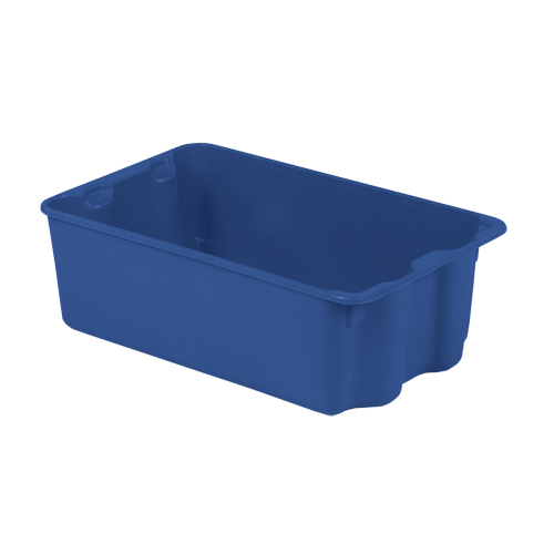 Polylewton Stack-N-Nest&reg; Containers, 7.9" x 24" x 14.1", Blue Helyx Safety & Industrial Supplies