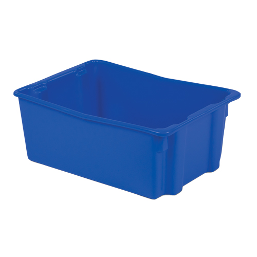 Contenants Stack-N-Nest Polylewton, 10,5" x 26,1" x 18,7", Bleu Helyx Safety & Industrial Supplies