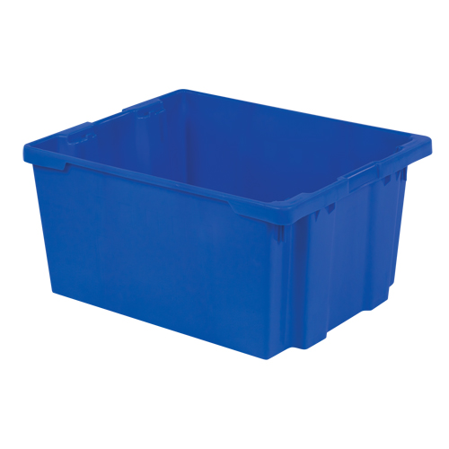 Contenants Stack-N-Nest Polylewton, 15,1" x 30,1" x 24", Bleu Helyx Safety & Industrial Supplies