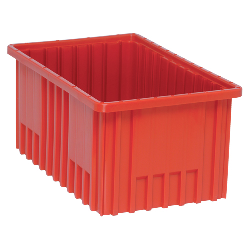 Contenants Divider Box, Plastique, 16,5" la x 10,9" p x 8" h, Rouge Helyx Safety & Industrial Supplies