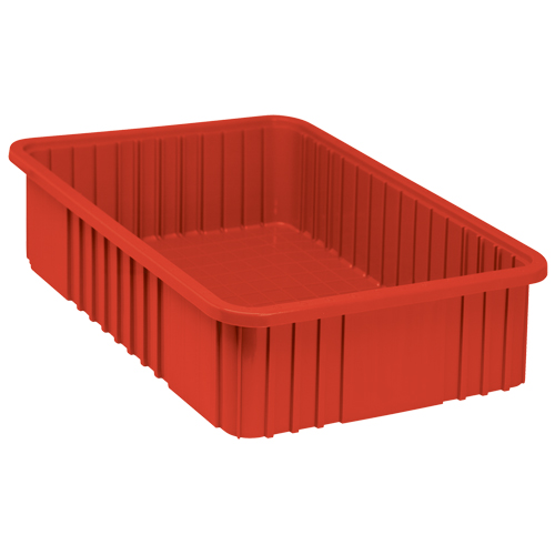 Divider Box&reg; Containers, Plastic, 22.5" W x 17.5" D x 6" H, Red Helyx Safety & Industrial Supplies