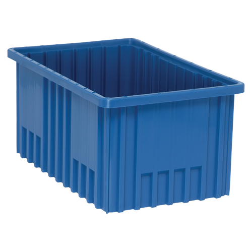 Contenants Divider Box, Plastique, 16,5" la x 10,9" p x 8" h, Bleu Helyx Safety & Industrial Supplies