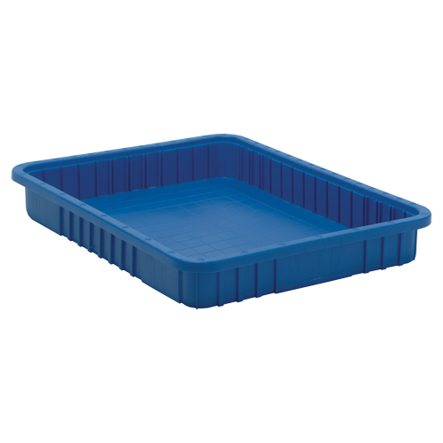 Divider Box&reg; Containers, Plastic, 22.5" W x 17.5" D x 3" H, Blue Helyx Safety & Industrial Supplies