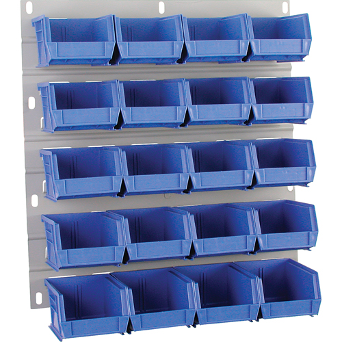 Hanging Panel, 20 Bins, 18" W x 1" D x 19" H Helyx Safety & Industrial Supplies