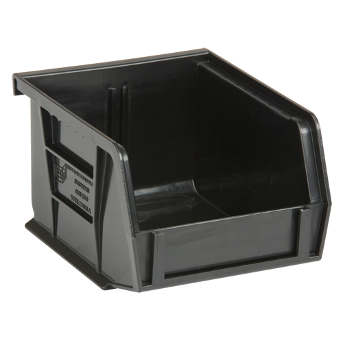 Ultra Stack & Hang Bin, 5-1/2" W x 5" H x 10-7/8" D, Black Helyx Safety & Industrial Supplies