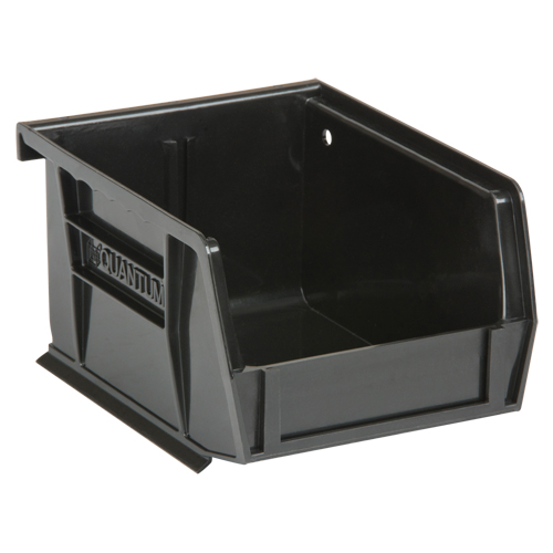 Bacs ultra empilable & suspendable, 4-1/8" la, 3" h x 5-3/8" p, Noir Helyx Safety & Industrial Supplies