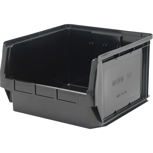 Contenant empilable, 18,375" la x 18,375" p x 11,875" h, Noir Helyx Safety & Industrial Supplies