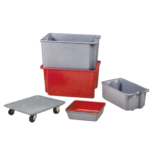 Contenants Stack-N-Nest de Plexton, 16,9" la x 30,6" p x 11,1" h, Gris Helyx Safety & Industrial Supplies