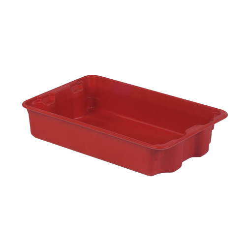 Stack-N-Nest&reg; Plexton Containers, 14.8" W x 24.3" D x 5.1" H, Red Helyx Safety & Industrial Supplies