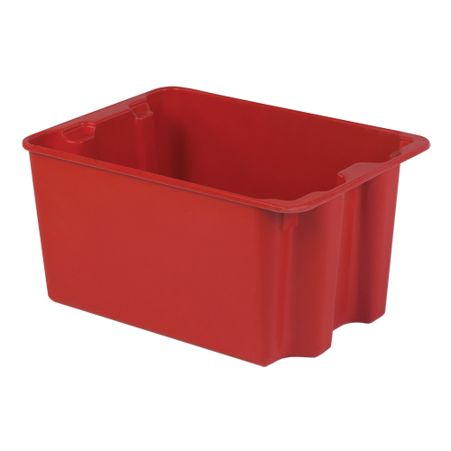 Contenants Stack-N-Nest de Plexton, 19,9" la x 27,5" p x 14" h, Rouge Helyx Safety & Industrial Supplies