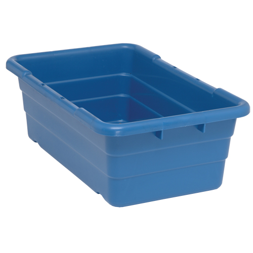 Bacs empilables en crois&eacute;, 16" la x  p x 8,5" h, Bleu Helyx Safety & Industrial Supplies