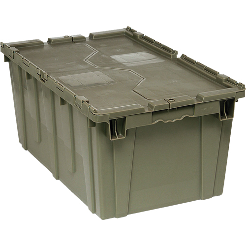 Boîte de transfert avec couvercle, 12,5" x  x , Gris Helyx Safety & Industrial Supplies