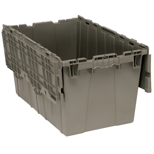 Attached-Top Distribution Container, 16-1/4" x 25-3/8" x 14-1/8", Grey Helyx Safety & Industrial Supplies