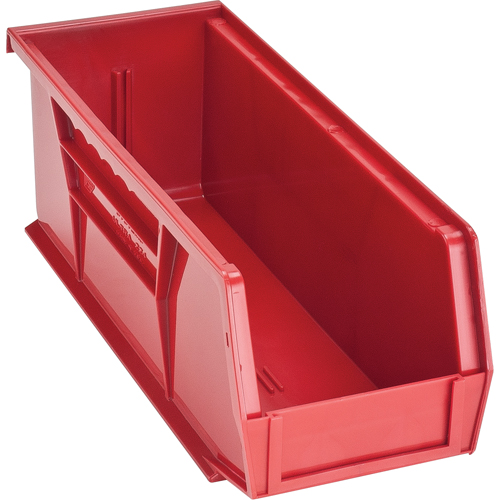 Ultra Stack & Hang Bin, 4-1/8" W x 4" H x 10-7/8" D, Red Helyx Safety & Industrial Supplies