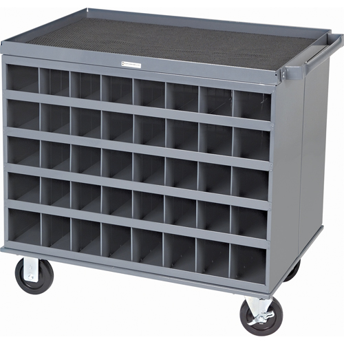 Heavy-Duty 2-Sided Mobile Carts/Work Stations, 1000 lbs. Capacity, 34" x W, 32" x H, 24" D, All-Welded Helyx Safety & Industrial Supplies