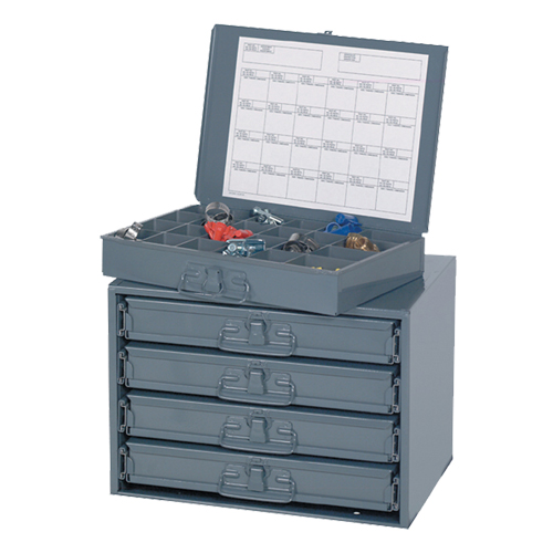 Sliding Cabinets, Steel, 4 Slots, 20" W x 15-3/4" D x 15" H, Grey Helyx Safety & Industrial Supplies