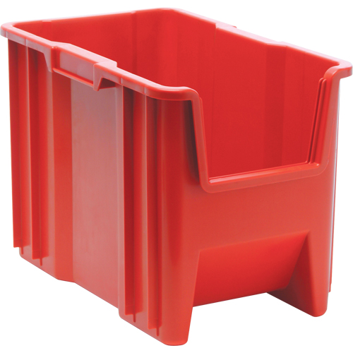 Contenants &agrave; empiler g&eacute;ants, 10,875" la x 17,5" p x 12,5" h, Rouge Helyx Safety & Industrial Supplies