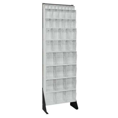 Tip-Out Bins Stand, 23-5/8" W x 8" D x 75" H, 36 Drawers Helyx Safety & Industrial Supplies