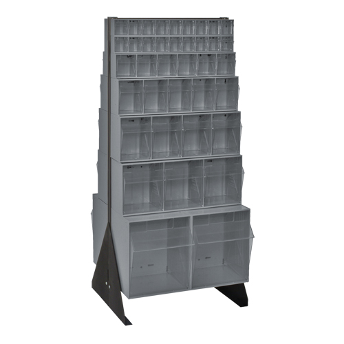 Support pour bacs basculants, 23-5/8" la x 16" p x 52" h, 76 tiroirs Helyx Safety & Industrial Supplies