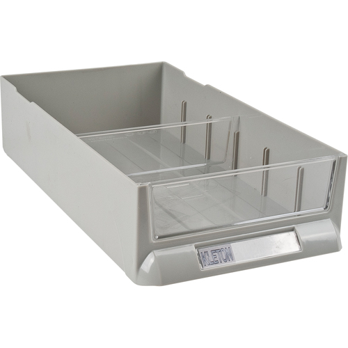 Replacement Drawer for KPC-100 Parts Cabinets, Plastic, 6-3/8" W x 11-3/10" D x 2-11/16" H, Grey Helyx Safety & Industrial Supplies