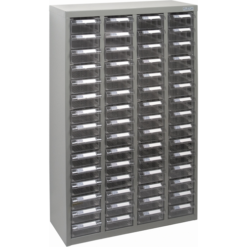 KPC-700 Parts Cabinet, Galvanized Steel, 60 Drawers, 23-1/10" x 8-7/10" x 36-9/10", Grey Helyx Safety & Industrial Supplies