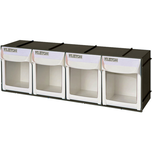 Bac basculant robuste, 23-1/2" la x 5-1/2" p x 7-7/8" h, 4 tiroirs Helyx Safety & Industrial Supplies