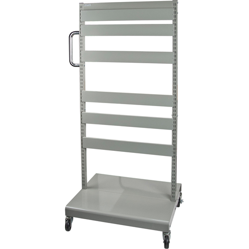 Mobile Tilt Bin Rack - Cart Only, Double-sided, 26-1/4" W x 22" D x 57-1/2" H Helyx Safety & Industrial Supplies