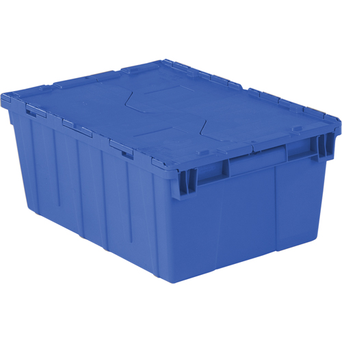 Flipak&reg; Polyethylene Plastic (PE) Distribution Containers, 21.9" x 15.2" x 9.3", Blue Helyx Safety & Industrial Supplies