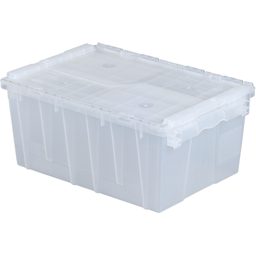 Flipak&reg; Polypropylene Plastic (PP) Distribution Containers, 21.8" x 15.2" x 9.3", Clear Helyx Safety & Industrial Supplies