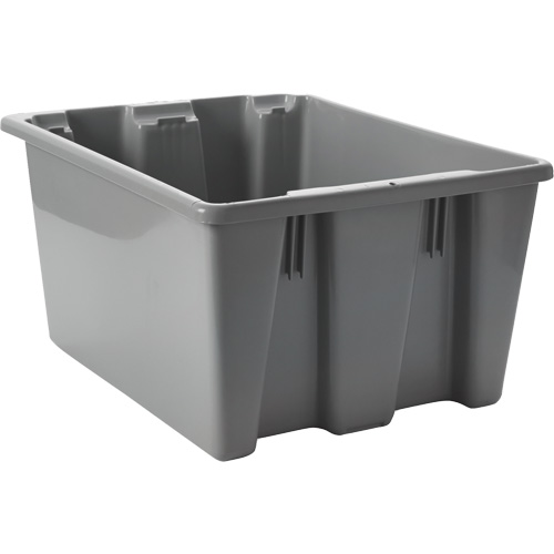 Caisse-palette empilable et emboîtable, 10" x 15,5" x 19,5", Gris Helyx Safety & Industrial Supplies