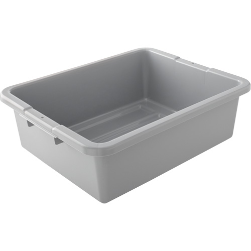 Contenant utilitaire sans compartiments, 7" ha x 21,5" p x 17" lo, Plastique, Gris Helyx Safety & Industrial Supplies