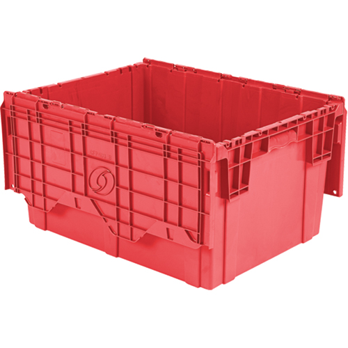Flipak Polyethylene Plastic (PE) Distribution Containers, 27.9" x 20.9" x 15.2", Red Helyx Safety & Industrial Supplies
