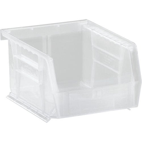 Bac transparent ultra empilable & suspendable, 4-1/8" la, 3" h x 5-3/8" p, Transparent Helyx Safety & Industrial Supplies