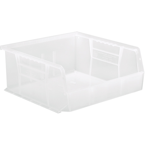Clear-View Ultra Stack & Hang Bin, 11" W x 5" H x 10-7/8" D, Clear Helyx Safety & Industrial Supplies